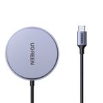 Laptop, Telefoane si Tablete - Telefoane mobile si accesorii - Accesorii Telefoane - Incarcatoare telefoane - Incarcator fara Fir, Universal, Qi2 15W, 5V/3A, Type-C, 1.5m - UVerde W703 (55206) - Space Gri - Infinity.ro