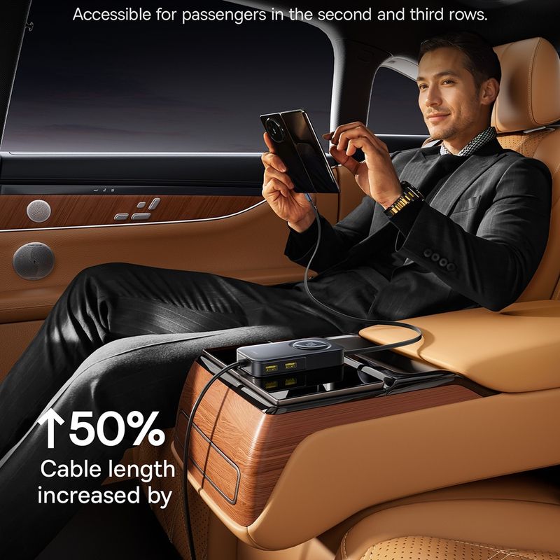Laptop, Telefoane si Tablete - Telefoane mobile si accesorii - Accesorii Telefoane - Incarcatoare telefoane - Incarcator Masina, Type-C, USB, 105W + Extensie Cablu 60W - Baseus PrimeTrip VW1 (C00069000121-00) - Negru - Infinity.ro