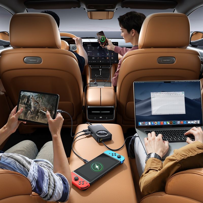 Laptop, Telefoane si Tablete - Telefoane mobile si accesorii - Accesorii Telefoane - Incarcatoare telefoane - Incarcator Masina, Type-C, USB, 105W + Extensie Cablu 60W - Baseus PrimeTrip VW1 (C00069000121-00) - Negru - Infinity.ro