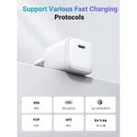 Laptop, Telefoane si Tablete - Telefoane mobile si accesorii - Accesorii Telefoane - Incarcatoare telefoane - Incarcator USB-C, GaN, Fast Charging, 20W, 3A, QC4.0+ - UVerde Nexode CD319 (15324) - Alb - Infinity.ro