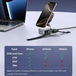 Laptop, Telefoane si Tablete - Telefoane mobile si accesorii - Accesorii Telefoane - Incarcatoare telefoane - Incarcator Pliabil fara Fir 2in1, 15W, Cablu, 1m - UVerde W702 (35316) - Negru - Infinity.ro