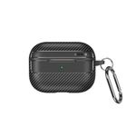 TV, Audio-Video si Foto - Portabile audio - Casti audio - Husa pentru AirPods 4 - Techsuit CarbonFiber - Negru - Infinity.ro