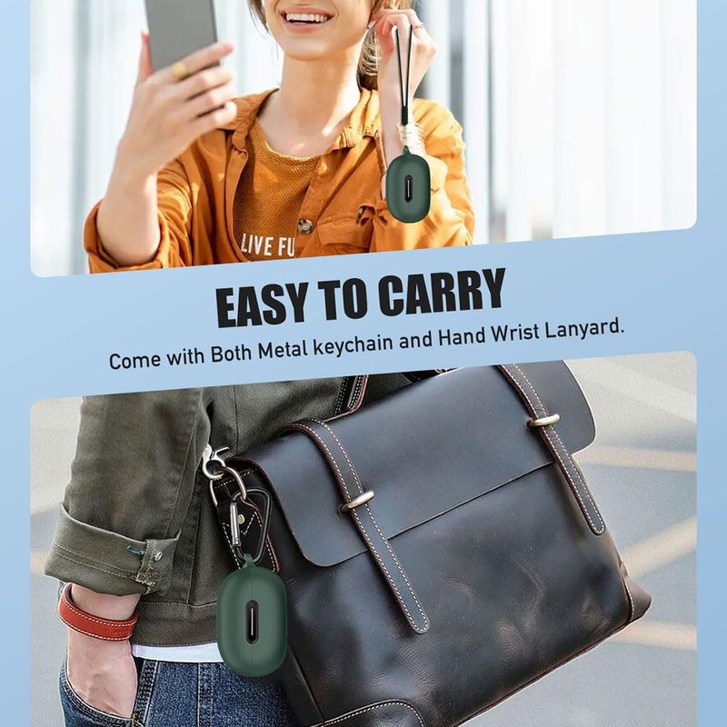 TV, Audio-Video si Foto - Portabile audio - Casti audio - Husa pentru Oppo Enco Air3 - Techsuit - Negru - Infinity.ro