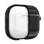TV, Audio-Video si Foto - Portabile audio - Casti audio - Husa pentru AirPods 3 - Techsuit Carbon Silicone - Negru - Infinity.ro