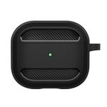 TV, Audio-Video si Foto - Portabile audio - Casti audio - Husa pentru AirPods 3 - Techsuit Carbon Silicone - Negru - Infinity.ro