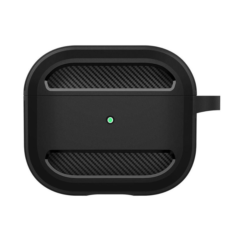 TV, Audio-Video si Foto - Portabile audio - Casti audio - Husa pentru AirPods 3 - Techsuit Carbon Silicone - Negru - Infinity.ro