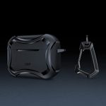 TV, Audio-Video si Foto - Portabile audio - Casti audio - Husa pentru Apple AirPods Pro 1 / 2 - ESR Cyber Armor Tough HaloLock - Negru - Infinity.ro