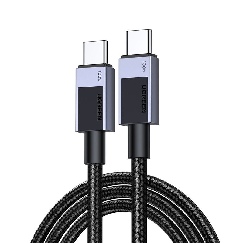 Laptop, Telefoane si Tablete - Telefoane mobile si accesorii - Accesorii Telefoane - Cabluri si adaptoare telefoane - Cablu de Date USB-C la Type-C, PD100W, 5A, 480Mbps, 3m - UVerde L512 (45065) - Space Gri - Infinity.ro