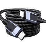 Laptop, Telefoane si Tablete - Telefoane mobile si accesorii - Accesorii Telefoane - Cabluri si adaptoare telefoane - Cablu de Date USB-C la Type-C, PD100W, 5A, 480Mbps, 3m - UVerde L512 (45065) - Space Gri - Infinity.ro