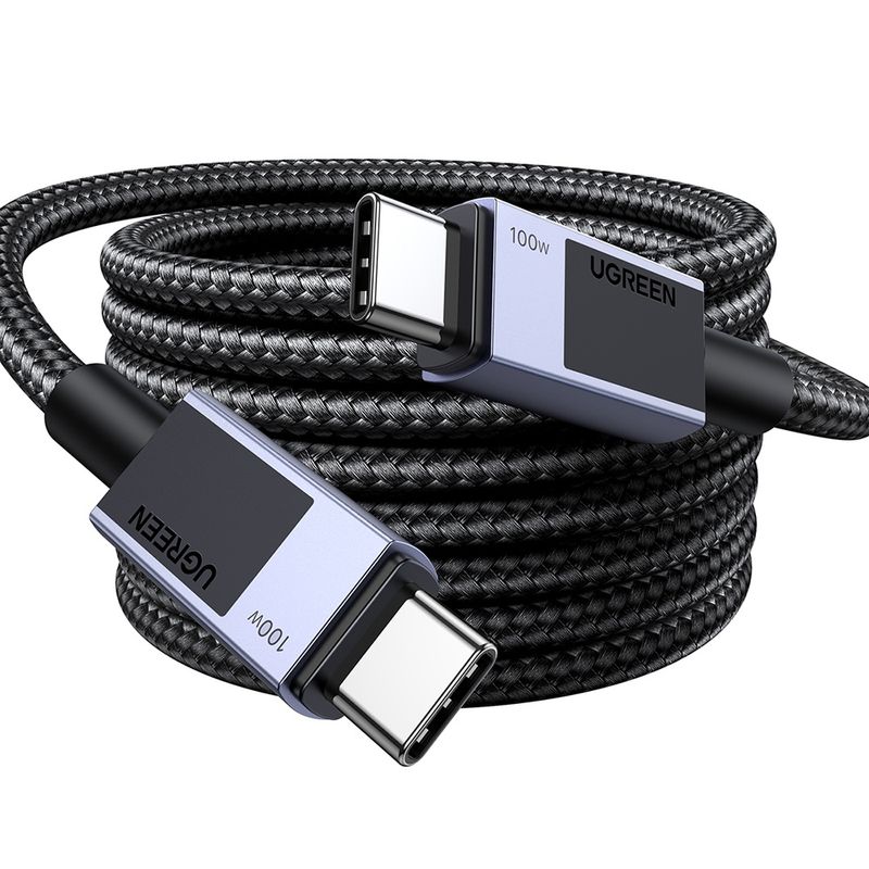 Laptop, Telefoane si Tablete - Telefoane mobile si accesorii - Accesorii Telefoane - Cabluri si adaptoare telefoane - Cablu de Date USB-C la Type-C, PD100W, 5A, 480Mbps, 3m - UVerde L512 (45065) - Space Gri - Infinity.ro