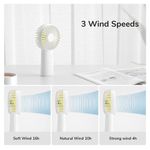 Electronice si Electrocasnice - Climatizare si sisteme de incalzire - Aparate racire aer - Ventilatoare - Ventilator Portabil 4000mAh - JisuLife (F2B) - Roz - Infinity.ro