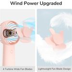 Electronice si Electrocasnice - Climatizare si sisteme de incalzire - Aparate racire aer - Ventilatoare - Ventilator Portabil 4000mAh - JisuLife (FA20X) - Roz - Infinity.ro