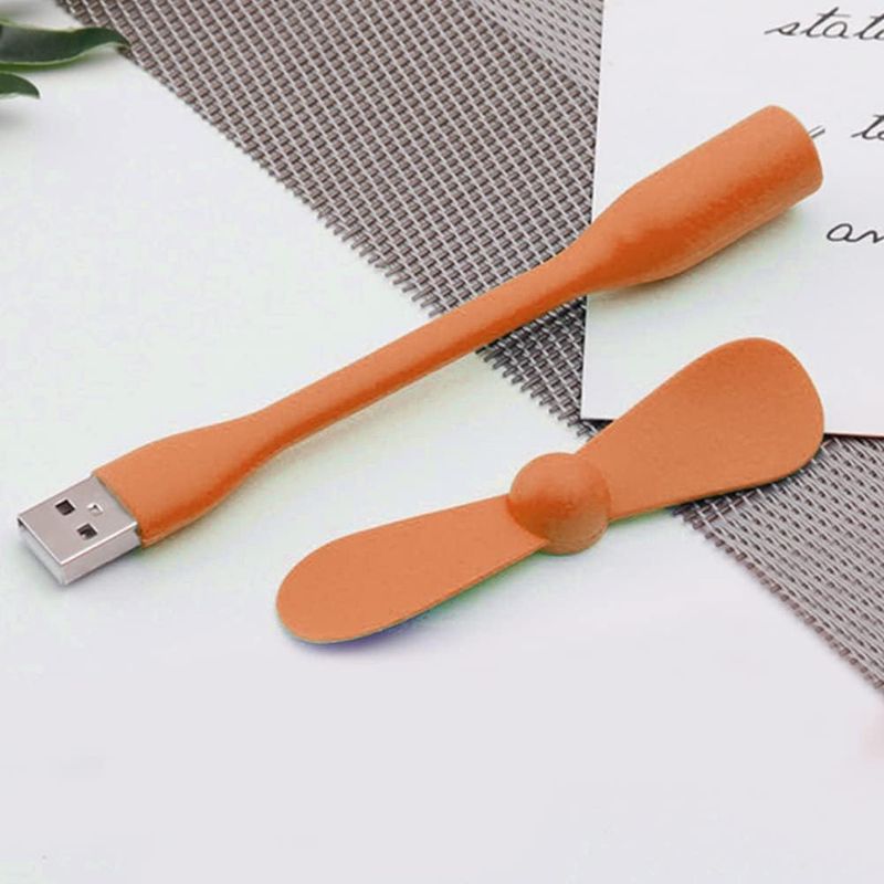 Laptop, Telefoane si Tablete - Telefoane mobile si accesorii - Accesorii Telefoane - Alte accesorii telefoane - Ventilator USB Portabil, 5V - Techsuit (TUF1) - Portocaliu - Infinity.ro