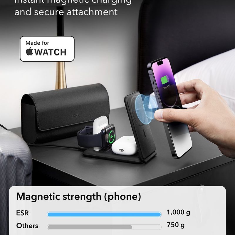 Laptop, Telefoane si Tablete - Telefoane mobile si accesorii - Accesorii Telefoane - Incarcatoare telefoane - Statie pentru Incarcare fara Fir - ESR (2C569A) - Negru - Infinity.ro