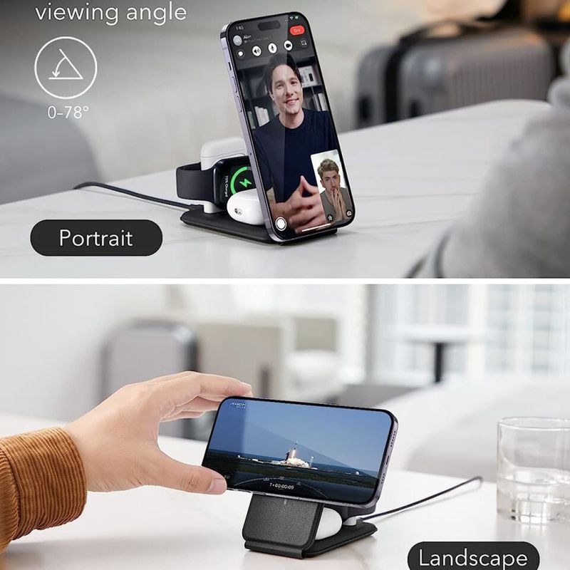 Laptop, Telefoane si Tablete - Telefoane mobile si accesorii - Accesorii Telefoane - Incarcatoare telefoane - Statie pentru Incarcare fara Fir - ESR (2C569A) - Negru - Infinity.ro