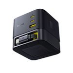 Laptop, Telefoane si Tablete - Telefoane mobile si accesorii - Accesorii Telefoane - Incarcatoare telefoane - Alimentator pentru Priza USB, 3x Type-C, 100W, 1.5m - Baseus Super GaN (P10164001123-00) - Cosmic Negru - Infinity.ro