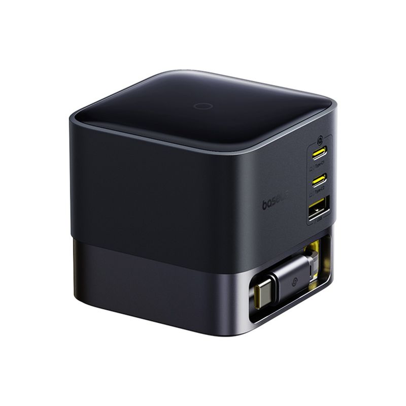 Laptop, Telefoane si Tablete - Telefoane mobile si accesorii - Accesorii Telefoane - Incarcatoare telefoane - Alimentator pentru Priza USB, 3x Type-C, 100W, 1.5m - Baseus Super GaN (P10164001123-00) - Cosmic Negru - Infinity.ro