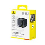 Laptop, Telefoane si Tablete - Telefoane mobile si accesorii - Accesorii Telefoane - Incarcatoare telefoane - Alimentator pentru Priza USB, 3x Type-C, 100W, 1.5m - Baseus Super GaN (P10164001123-00) - Cosmic Negru - Infinity.ro