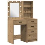 Casa si Gradina - Mobilier - Comode si corpuri - Masute de toaleta - Masa de Machiaj 2 pcs Maro 50 x 41 x 135 cm Lemn compozit - Infinity.ro
