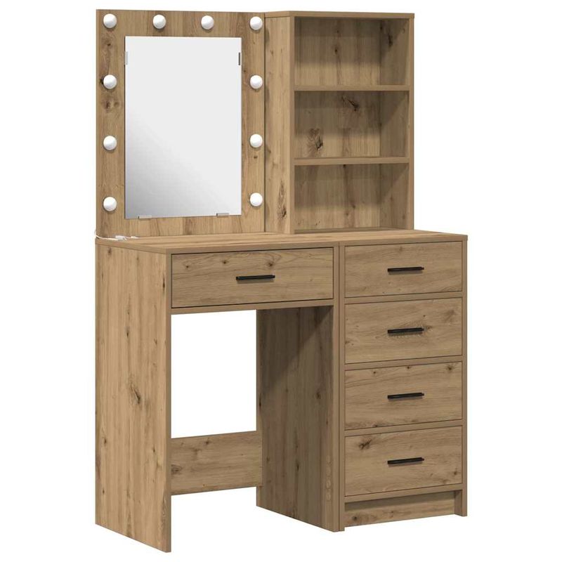Casa si Gradina - Mobilier - Comode si corpuri - Masute de toaleta - Masa de Machiaj 2 pcs Maro 50 x 41 x 135 cm Lemn compozit - Infinity.ro