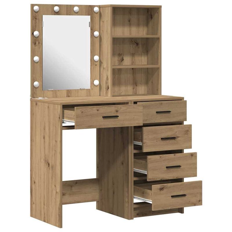 Casa si Gradina - Mobilier - Comode si corpuri - Masute de toaleta - Masa de Machiaj 2 pcs Maro 50 x 41 x 135 cm Lemn compozit - Infinity.ro