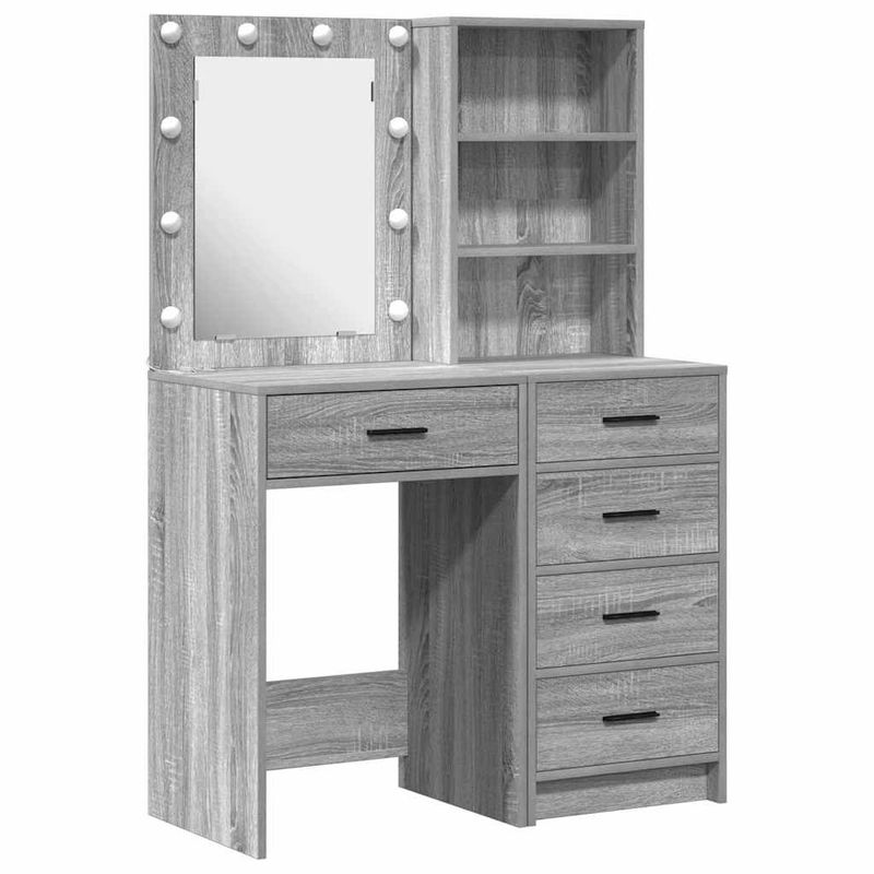 Casa si Gradina - Mobilier - Comode si corpuri - Masute de toaleta - Masa de Machiaj 2 pcs Gri 50 x 41 x 135 cm Lemn compozit - Infinity.ro
