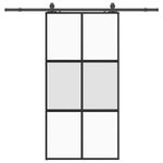 Casa si Gradina - Constructii - Usi interior, exterior si garaj - Usi interior - Usa glisanta cu set de feronerie neagra sticla securizata - Infinity.ro