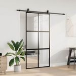 Casa si Gradina - Constructii - Usi interior, exterior si garaj - Usi interior - Usa glisanta cu set de feronerie neagra sticla securizata - Infinity.ro