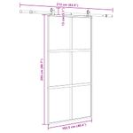 Casa si Gradina - Constructii - Usi interior, exterior si garaj - Usi interior - Usa glisanta cu set de feronerie neagra sticla securizata - Infinity.ro
