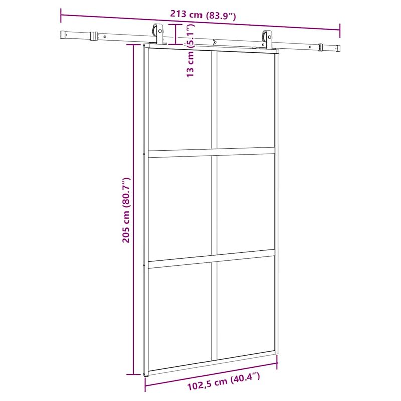 Casa si Gradina - Constructii - Usi interior, exterior si garaj - Usi interior - Usa glisanta cu set de feronerie neagra sticla securizata - Infinity.ro