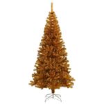 Casa si Gradina - Decoratiuni - Decoratiuni de sezon - Brazi artificiali de Craciun Auriu 180 cm PET - Infinity.ro