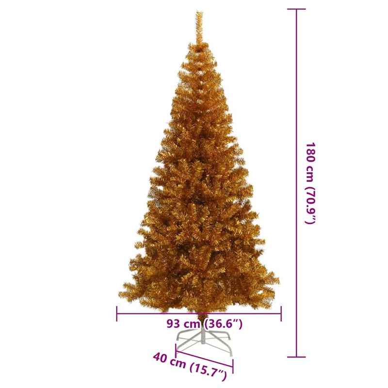 Casa si Gradina - Decoratiuni - Decoratiuni de sezon - Brazi artificiali de Craciun Auriu 180 cm PET - Infinity.ro