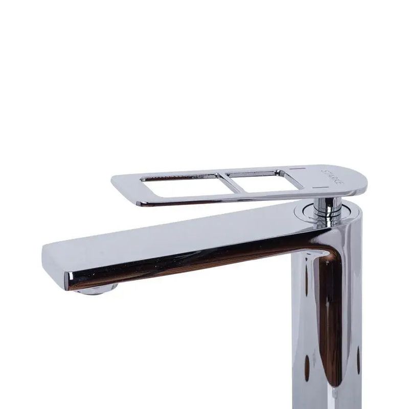 Casa si Gradina - Sanitare - Lavoar baie si accesorii - Baterii sanitare - Baterie lavoar monocomanda cartus ceramic alama sanitara crom lucios racorduri si kit fixare incluse 9707 - Infinity.ro