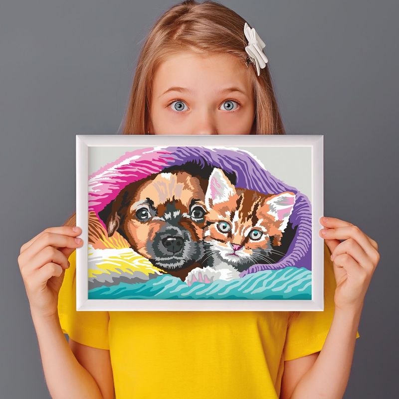 Jucarii, Copii si Bebe - Jucarii si jocuri - Jucarii & jocuri educative - Seturi pictura si desen - Happi hobbi picteaza inrameaza dulce prietenie - Infinity.ro