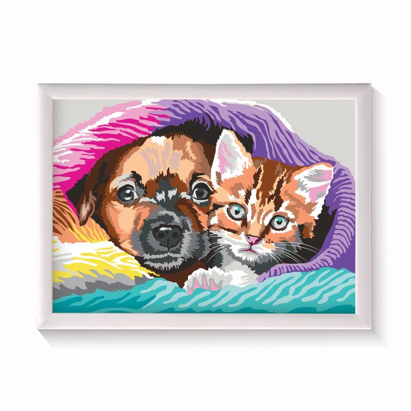 Jucarii, Copii si Bebe - Jucarii si jocuri - Jucarii & jocuri educative - Seturi pictura si desen - Happi hobbi picteaza inrameaza dulce prietenie - Infinity.ro