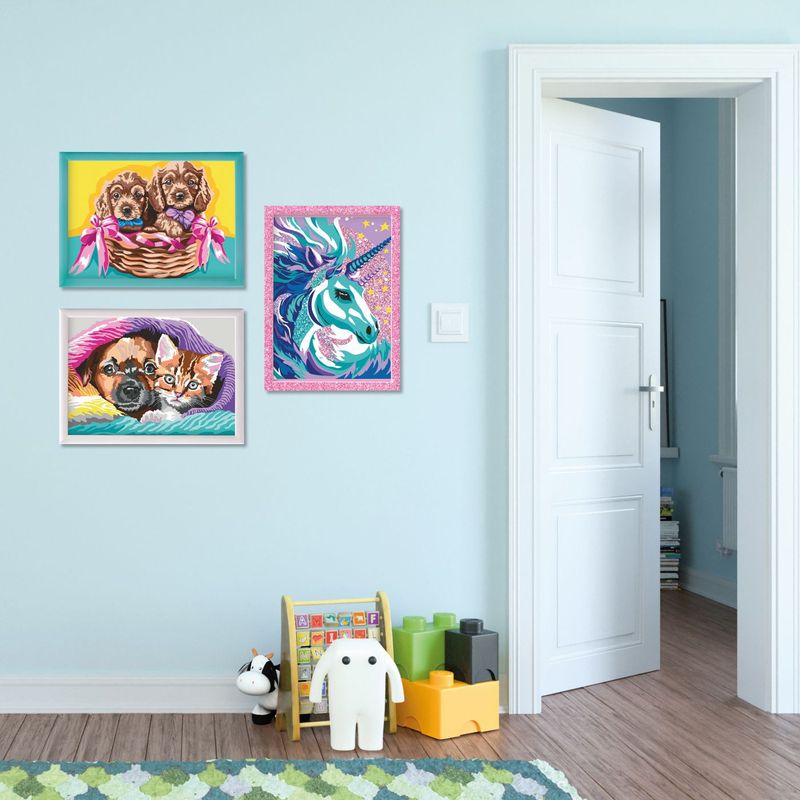 Jucarii, Copii si Bebe - Jucarii si jocuri - Jucarii & jocuri educative - Seturi pictura si desen - Happi hobbi picteaza inrameaza dulce prietenie - Infinity.ro