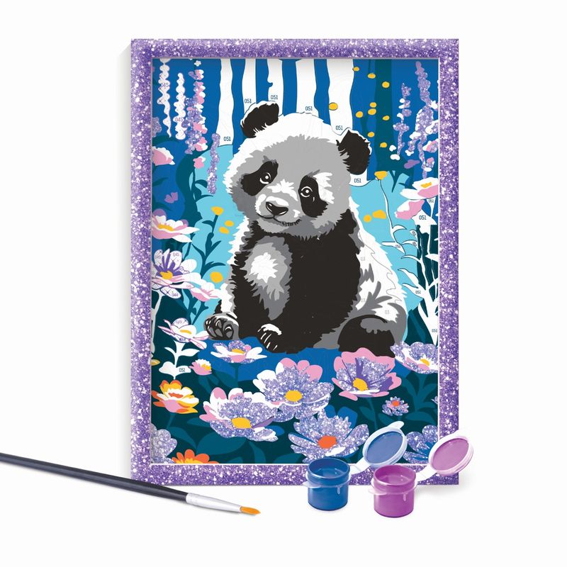 Jucarii, Copii si Bebe - Jucarii si jocuri - Jucarii & jocuri educative - Seturi pictura si desen - Happi hobbi picteaza inrameaza panda visator - Infinity.ro
