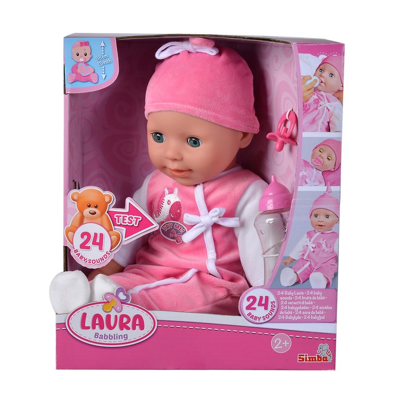 Jucarii, Copii si Bebe - Jucarii si jocuri - Papusi si accesorii - Papusi - Laura babbling bebelus 38cm - Infinity.ro
