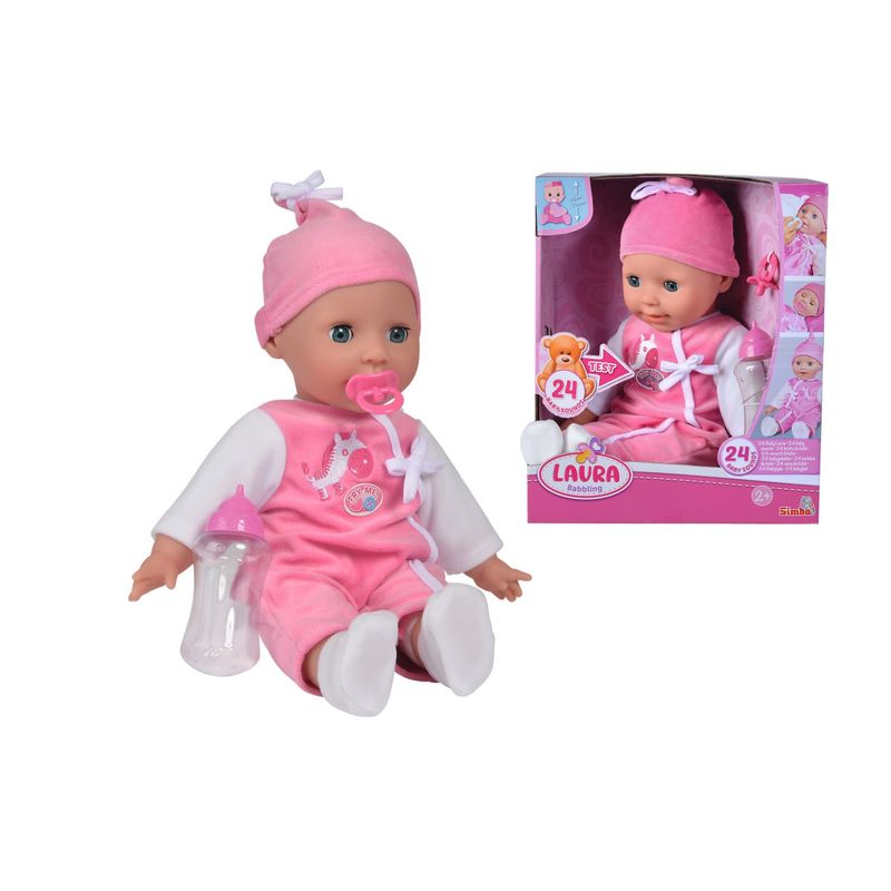 Jucarii, Copii si Bebe - Jucarii si jocuri - Papusi si accesorii - Papusi - Laura babbling bebelus 38cm - Infinity.ro