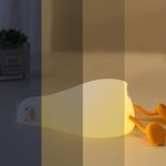 Casa si Gradina - Corpuri si surse de iluminat - Veioze si lampi - Lampi de veghe copii - Lampa de Veghe Amuzanta NewEvo, Ratusca Adormita, Silicon Moale, Lumina Calda, 3 Intensitati - Infinity.ro