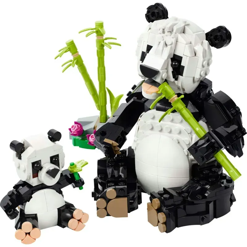 Jucarii, Copii si Bebe - Jucarii si jocuri - Seturi de constructie si cuburi - Seturi de constructie - LEGO Creator Animale salbatice: Familia de ursi panda 31165 - Infinity.ro