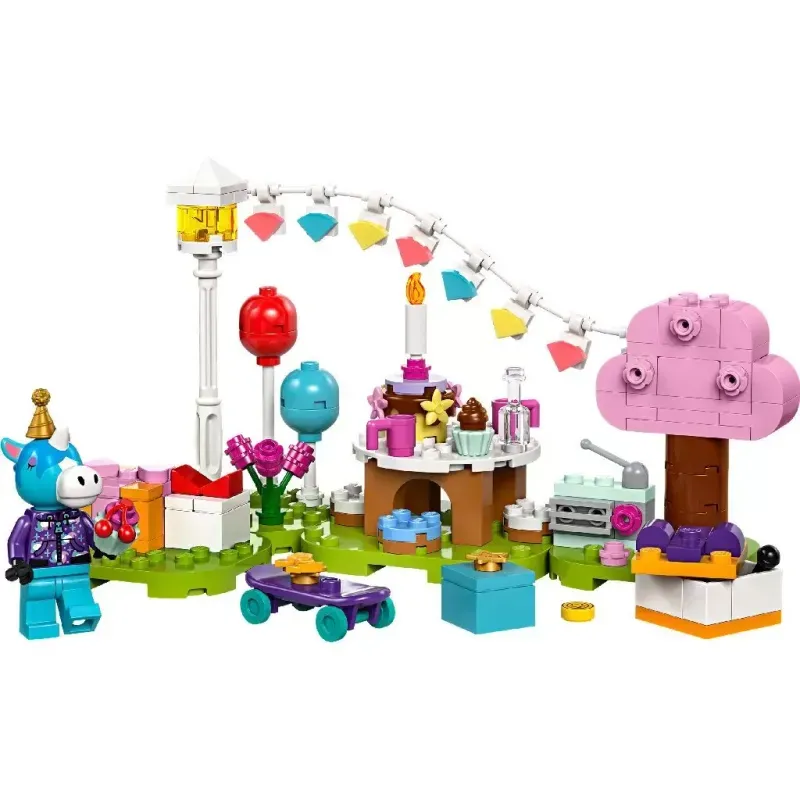 Jucarii, Copii si Bebe - Jucarii si jocuri - Seturi de constructie si cuburi - Seturi de constructie - LEGO Animal Crossing Petrecerea de ziua de nastere a lui Julian 77046 - Infinity.ro
