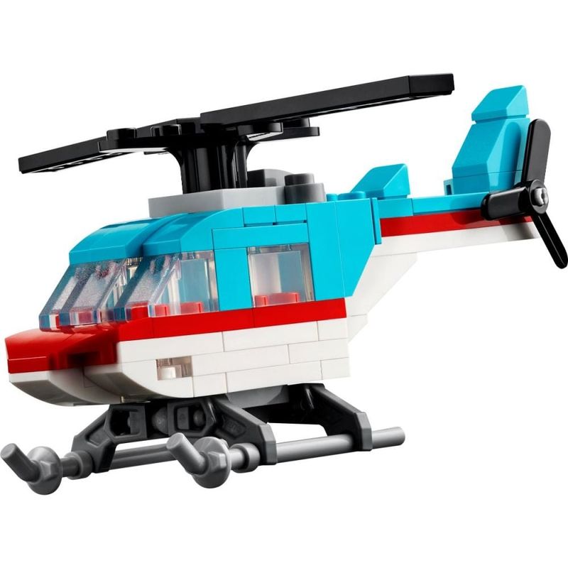 Jucarii, Copii si Bebe - Jucarii si jocuri - Seturi de constructie si cuburi - Seturi de constructie - LEGO Creator Camioneta platforma cu elicopter 31146 - Infinity.ro