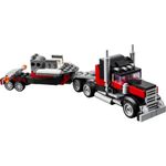 Jucarii, Copii si Bebe - Jucarii si jocuri - Seturi de constructie si cuburi - Seturi de constructie - LEGO Creator Camioneta platforma cu elicopter 31146 - Infinity.ro