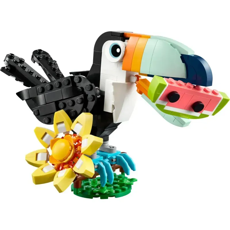 Jucarii, Copii si Bebe - Jucarii si jocuri - Seturi de constructie si cuburi - Seturi de constructie - LEGO Creator Animale salbatice: Tucan tropical 31173 - Infinity.ro