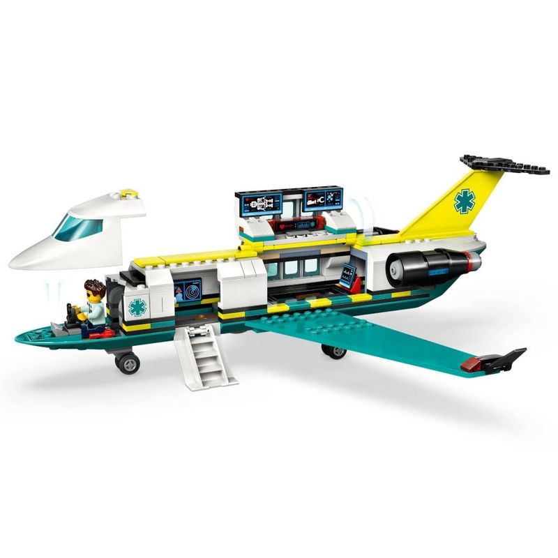 Jucarii, Copii si Bebe - Jucarii si jocuri - Seturi de constructie si cuburi - Seturi de constructie - LEGO City Avion-ambulanta pentru urgente 60465 - Infinity.ro