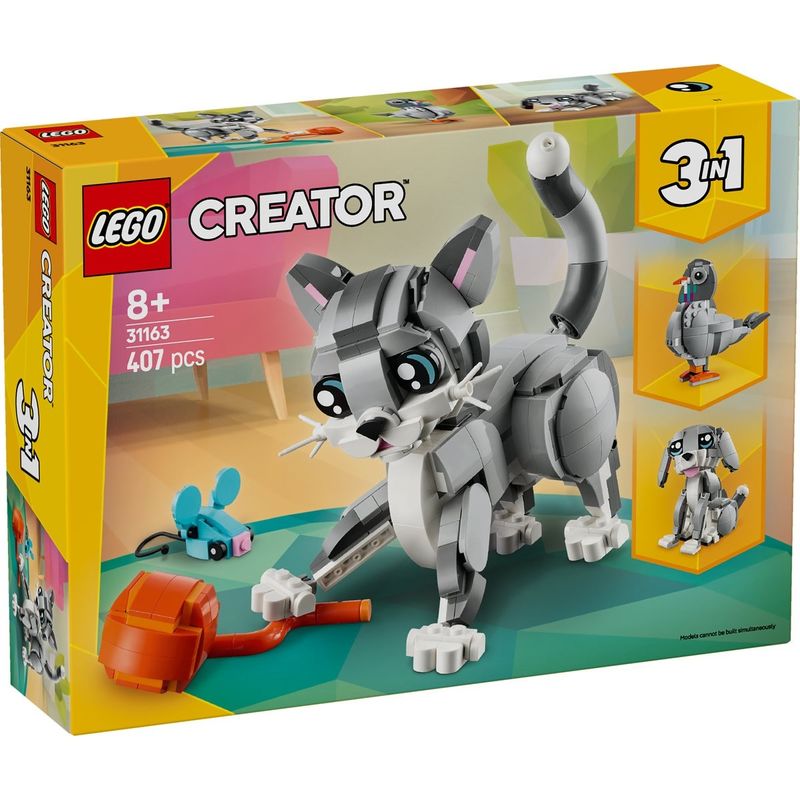 Jucarii, Copii si Bebe - Jucarii si jocuri - Seturi de constructie si cuburi - Seturi de constructie - LEGO Creator Pisica jucausa 31163 - Infinity.ro