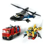 Jucarii, Copii si Bebe - Jucarii si jocuri - Seturi de constructie si cuburi - Seturi de constructie - LEGO City Elicopter, autospeciala de pompieri si submarin in versiuni remixate 60462 - Infinity.ro