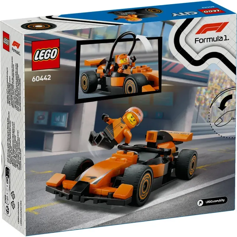 Jucarii, Copii si Bebe - Jucarii si jocuri - Seturi de constructie si cuburi - Seturi de constructie - LEGO City Pilot F1 cu masina de curse McLaren 60442 - Infinity.ro