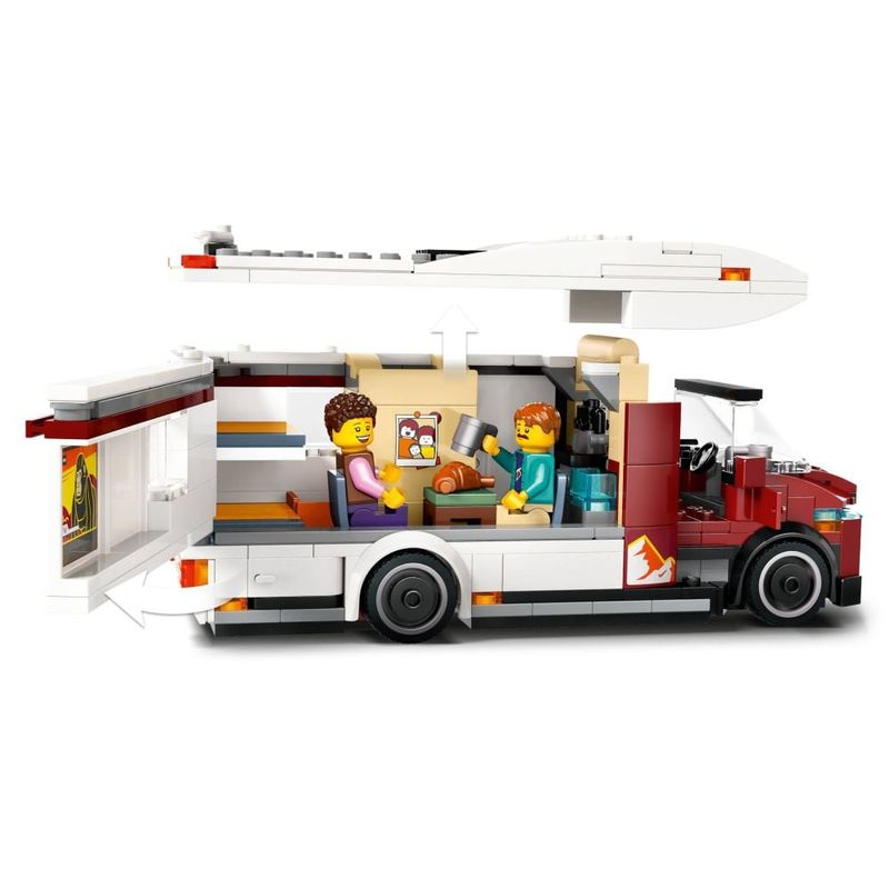 Jucarii, Copii si Bebe - Jucarii si jocuri - Seturi de constructie si cuburi - Seturi de constructie - LEGO City Rulota pentru aventuri de vacanta 60454 - Infinity.ro